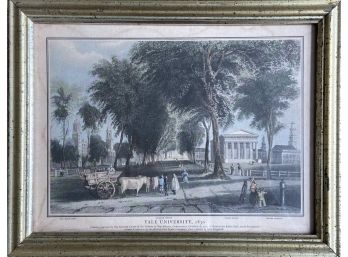 Yale University 1830 Vintage Borghese Framed  Print