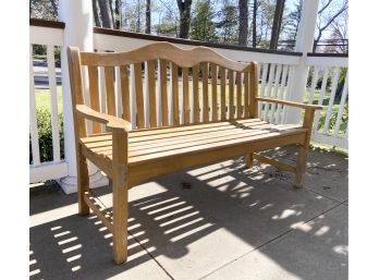 Solid Teak Outdoor Bench