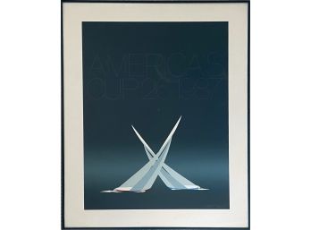 Americas Cup 26 1987 Framed Poster