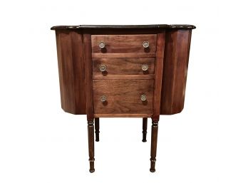 Antique Martha Washington Sewing Cabinet With Project Pockets