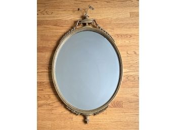 Vintage Oval Gilt Mirror (1)