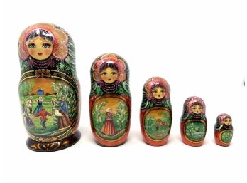 Authentic Russian Matryoshka Nesting Dolls