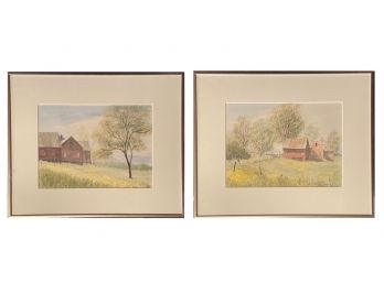 Pair Of Margaret Taussig Original Paintings