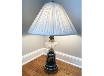 Vintage Greek Key Table Lamp