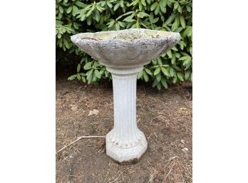 Vintage Shell Birdbath