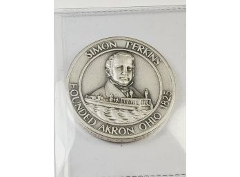 Thick ONE Ounce .999 Silver- Simon Perkins Medal