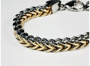 Beautiful Stainless Steel Silver/Gold Tone Bracelet