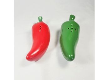 Tabasco Ceramic Red & Green Pepper Salt & Pepper Shakers