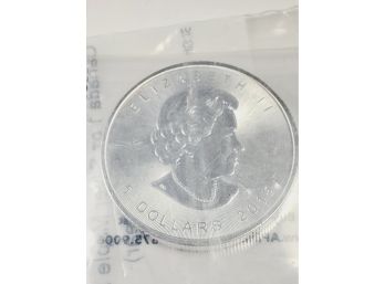 2015 1 Oz Silver Maple Leaf BU In Sealed Plastic From Mint