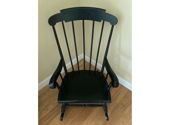 Vintage Child's Rocking Chair Painted Black