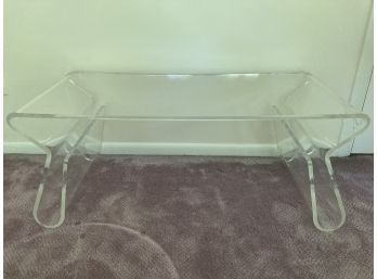 Contemporary Lucite Coffee Table