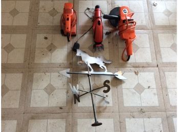 Black And Decker Sander, Trimmer, Polisher And Small Copper Weathervane