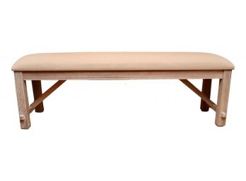 Bonde Wood Contemporary Powell Bench