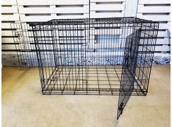 Extra Large Two Door Folding Metal Dog Crate