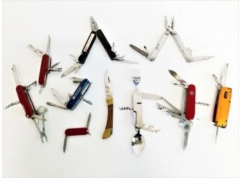 Vintage Eleven Folding Pocket Knives & Multi Tools - Leatherman, Wingman, Swiss Army, Gerber & More