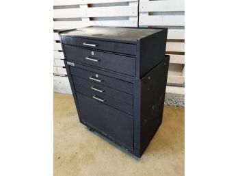 Three Drawer Roller Cabinet Chest & Two Drawer Middle Tool Chest - NO KEYS