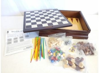 Deluxe 10 Game Set All In One Game Board - Never Used