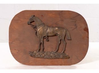 Brass Horse Wall Sculpture