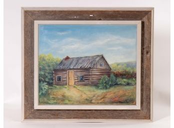 June Kimball Original Painting ' The Cabin'