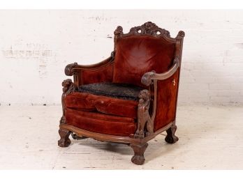 Antique Gothic Armchair