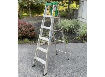 A 6' Aluminum A Frame Ladder