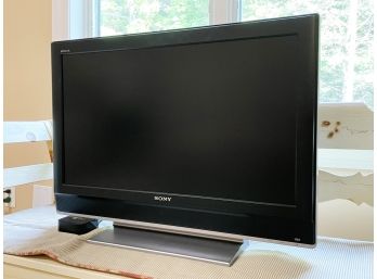 A 32' Sony Bravia Flat Screen TV