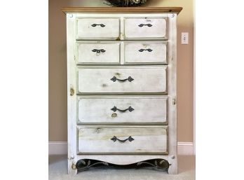 A Painted Wood Chest Of Drawers By Ethan Allen