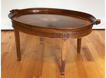 A Carved Wood Side Table By Wellinton Hall