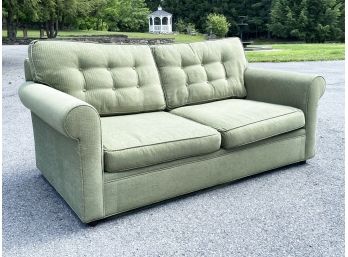 A Comfortable Tufted Sleeper Sofa