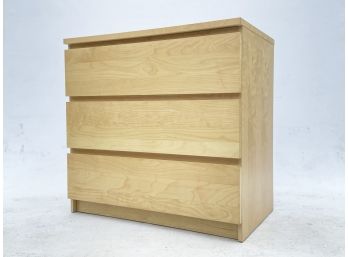 A Modern Maple Chest Of Drawers