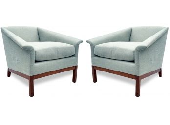 A Pair Of Modern Arm Chairs By CB2