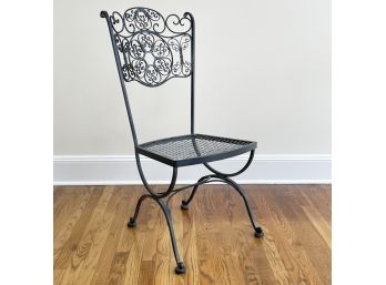 A Vintage Wrought Iron Chair