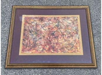 A Framed Abstract Original Artwork