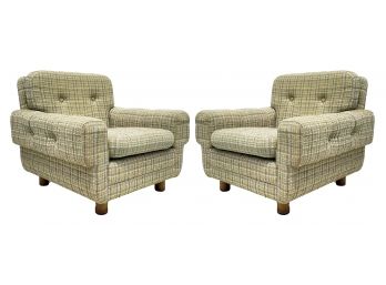 A Pair Of Vintage Mid Century Modern Arm Chairs