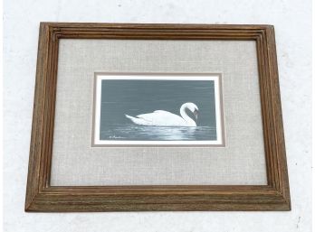 A Framed Giclee Print, Signed Barker