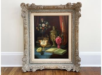 A Vintage Oil On Board, Signed Collier