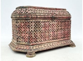 An Amazing Large Antique Asian Carved Chest