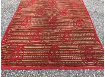 A Hand Woven Wool Rug