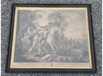 An Early 19th Century Hand Colored American Engraving Francisco / Tarelton Subject Matter