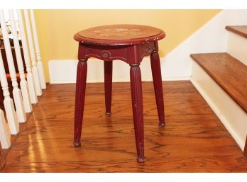 A Tole Painted Stool By ABC Carpet & Home Antique Reproductions