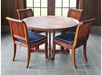 A Gorgeous Indoor/Outdoor Teak Table By Smith & Hawken