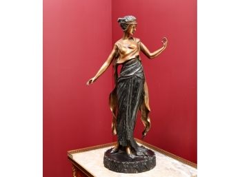 BRASS And BRONZE Goddess Statue