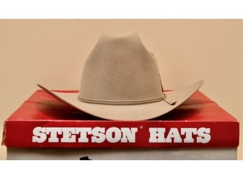 New STETSON Natural Beaver Skin Cowboy Hat