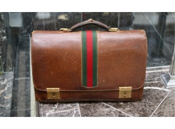 Rare Vintage GUCCI Genuine Leather Briefcase