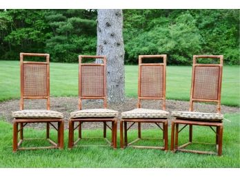 Vintage NATURAL BAMBOO Double Caned Highback Chairs