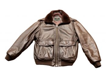 Vintage Original ABERCROMBIE & FITCH Genuine Leather Bomber Jacket