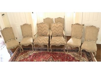 Set Of 8 European Formal Dining Chairs