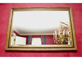 Elaborate BEVELED GLASS WALL MIRROR