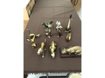 11 Piece Metal Lot W/ Brass & Misc Metals