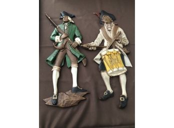 Vintage Sexton Hanging Colonial Drummer & Soldier